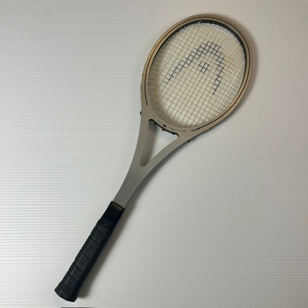 Vintage AMF Head Competition Tennis Racquet Silver Aluminum Made in USA J63520